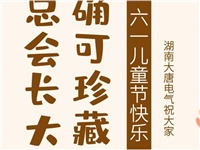 湖南大唐電氣祝大家六一快樂！